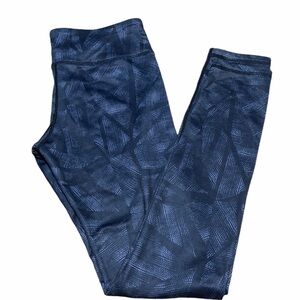 Head multi colored gray blue leggings